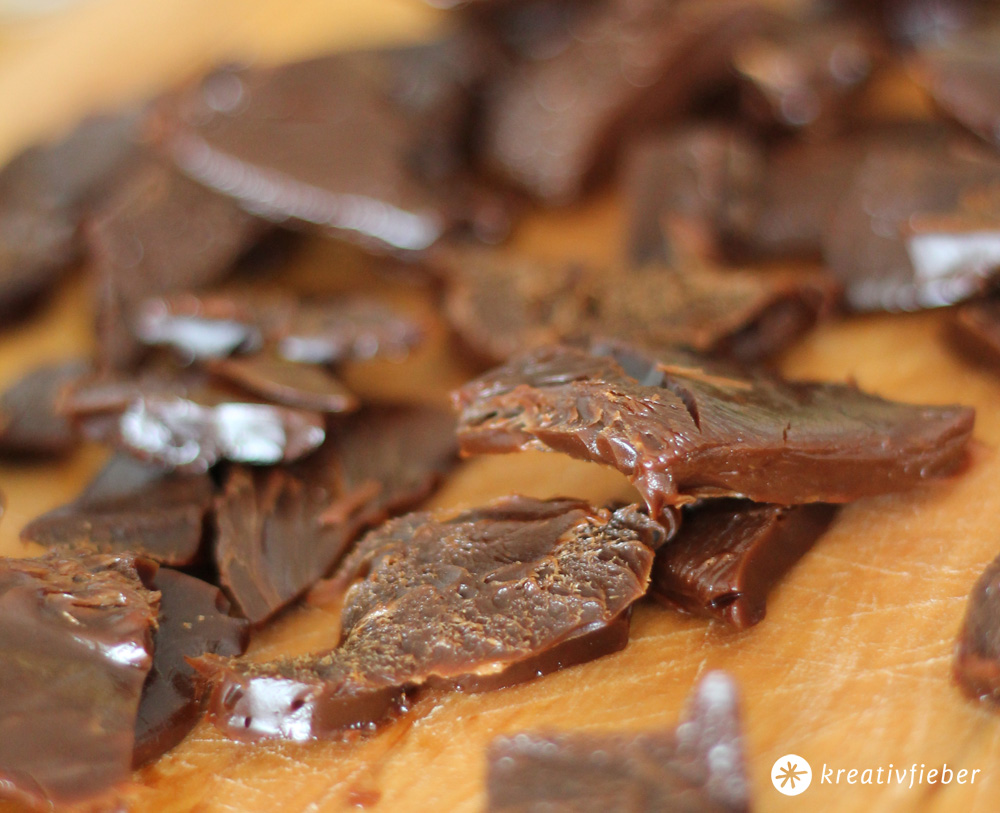 Schokoladen Karamell Lutschbonbons selbermachen