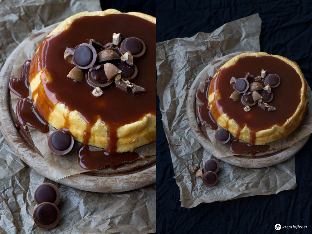 Einfacher-Cheesecake-mit-Karamell-und-Toffifee---Rezeptideen