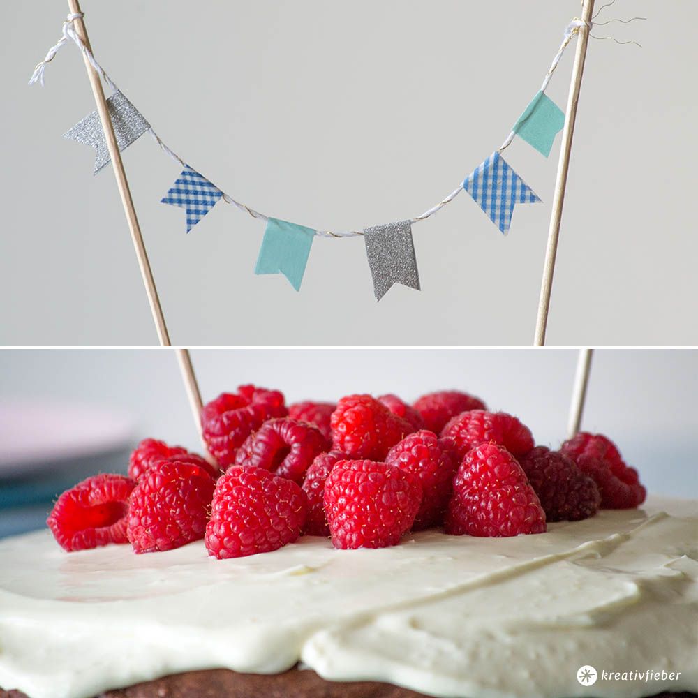 dunkler Schokoladenkuchen mit heller Schokocreme dunkler Schokoladenkuchen mit heller Schokocreme