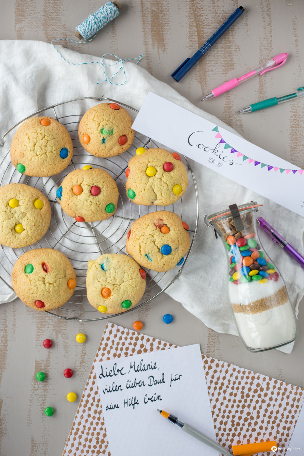 Cookies im Glas verschenken - Geschenke aus der Küche - DIY Geschenkidee