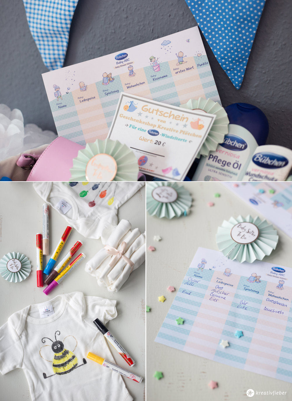 5 Tipps für eure DIY Babyparty - Ideen für DIY Spiele und Aktionen für eure DIY Baby Shower