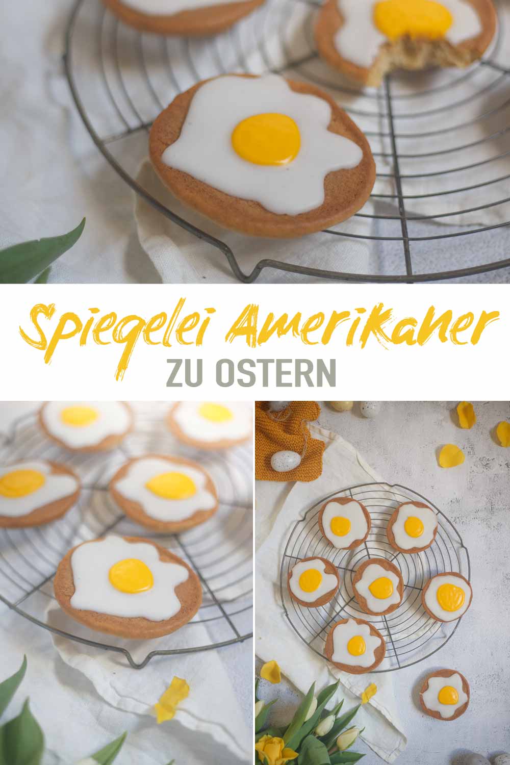 Spiegelei Amerikaner zu Ostern backen - schnelles Rezept